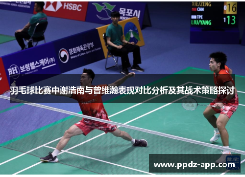 羽毛球比赛中谢浩南与曾维瀚表现对比分析及其战术策略探讨