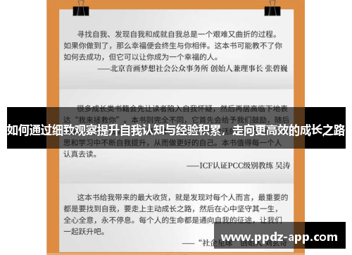 如何通过细致观察提升自我认知与经验积累，走向更高效的成长之路